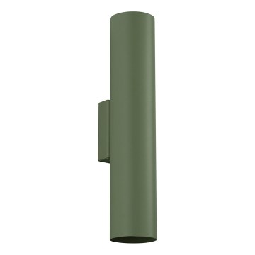 Vägglampa LAGOS 2xGU10/10W/230V grön