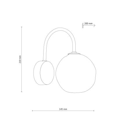 Vägglampa LAVA 1xG9/8W/230V beige/rökbeige