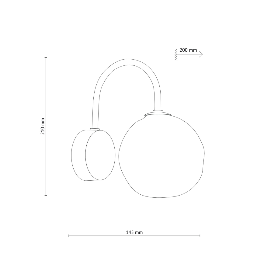 Vägglampa LAVA 1xG9/8W/230V beige/rökbeige