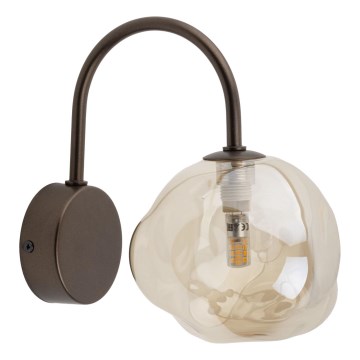 Vägglampa LAVA 1xG9/8W/230V brons/rökbeige