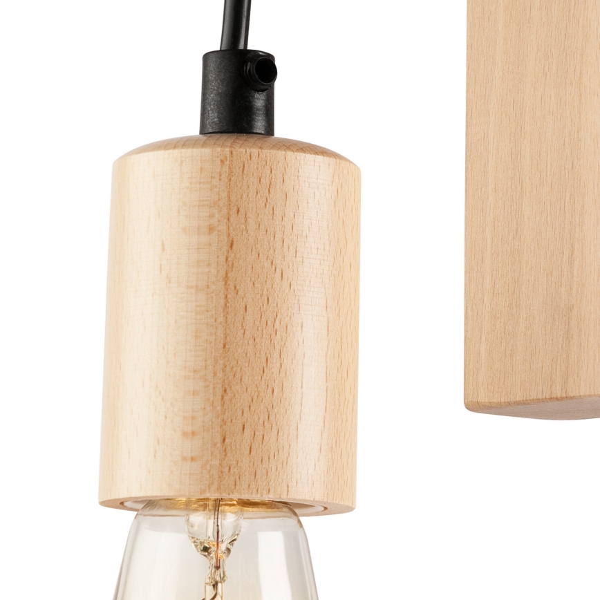 Vägglampa LEON 1xE27/60W/230V bok