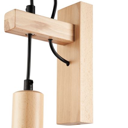 Vägglampa LEON 1xE27/60W/230V bok