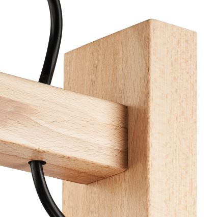 Vägglampa LEON 1xE27/60W/230V bok