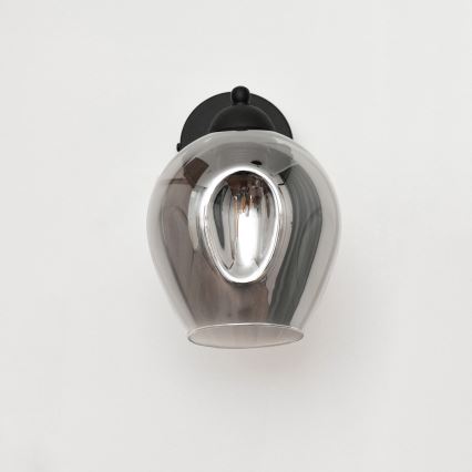Vägglampa LILI 1xE27/15W/230V svart/grå