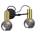 Vägglampa  LIVA 2xE27/60W/230V svart /gold