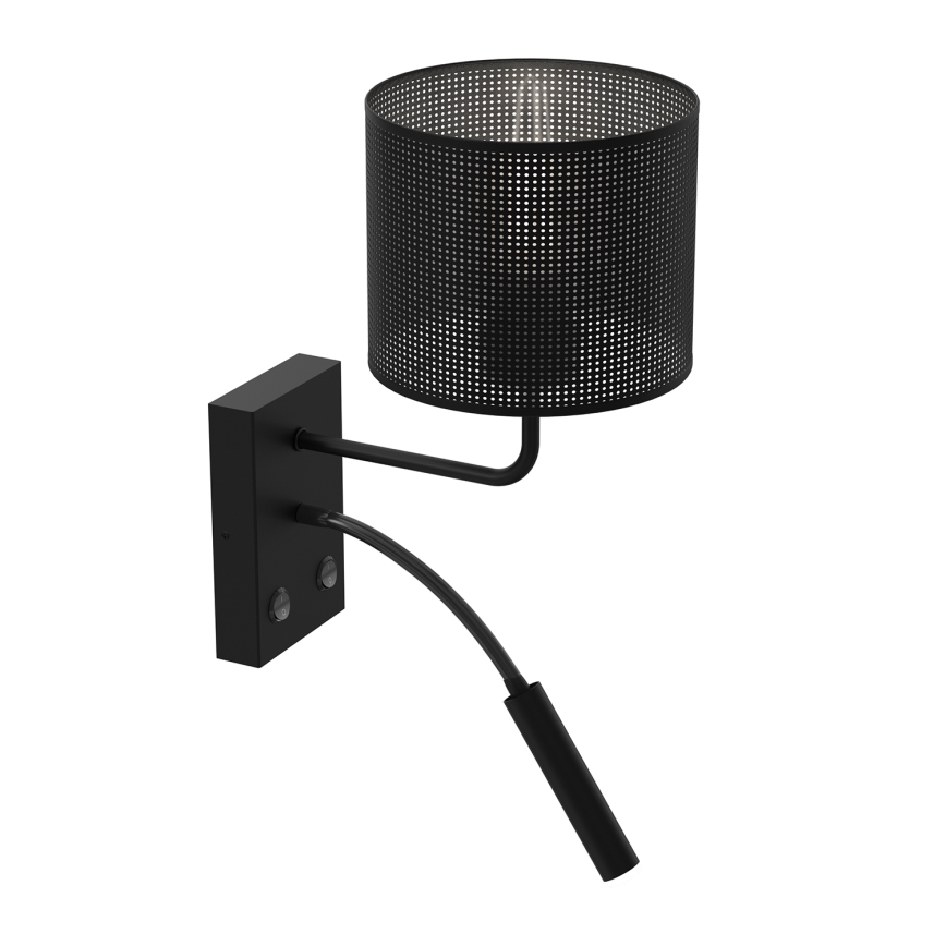 Vägglampa LOFT SHADE 1xE27/60W+1xG9/8W/230V svart