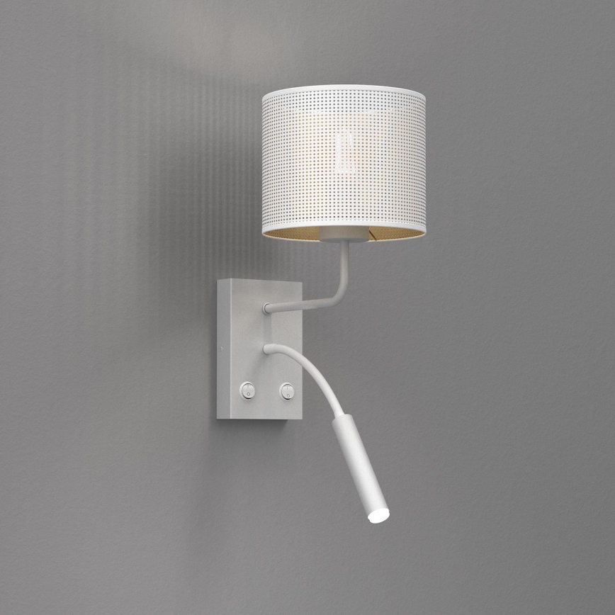 Vägglampa LOFT SHADE 1xE27/60W+1xG9/8W/230V vit/guld