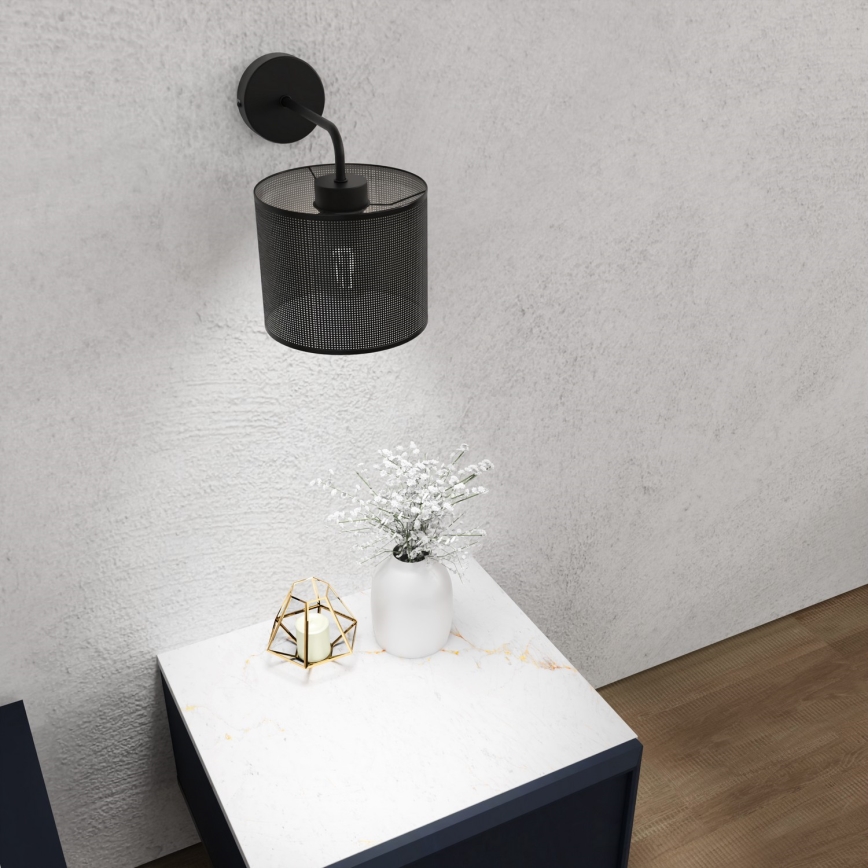 Vägglampa LOFT SHADE 1xE27/60W/230V svart