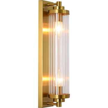 Vägglampa LORENZO 2xE14/40W/230V, guldfinish