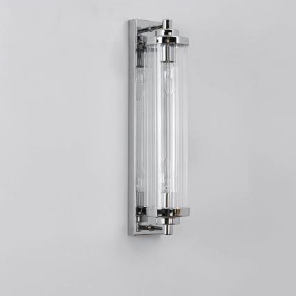 Vägglampa LORENZO 2xE14/40W/230V polerad krom