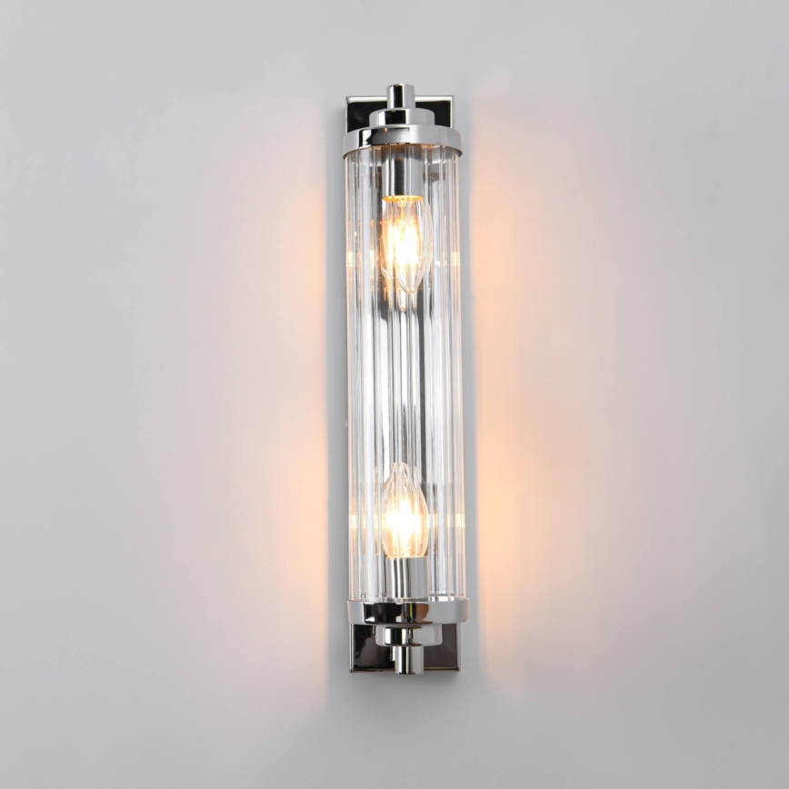 Vägglampa LORENZO 2xE14/40W/230V polerad krom