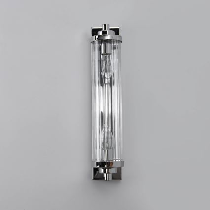 Vägglampa LORENZO 2xE14/40W/230V polerad krom