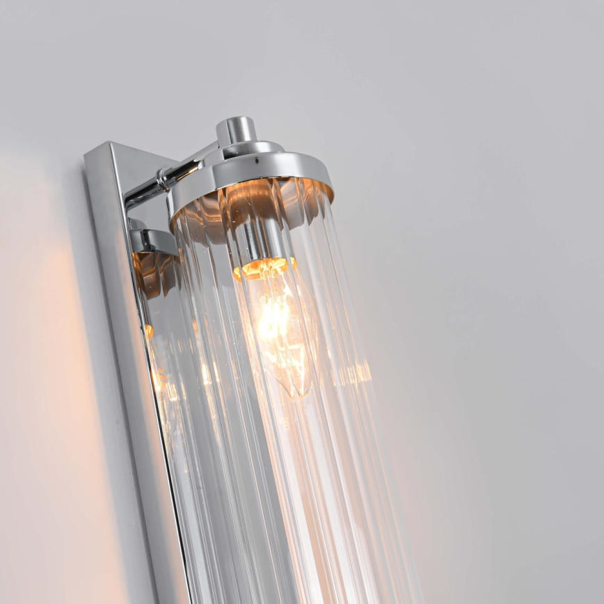 Vägglampa LORENZO 2xE14/40W/230V polerad krom