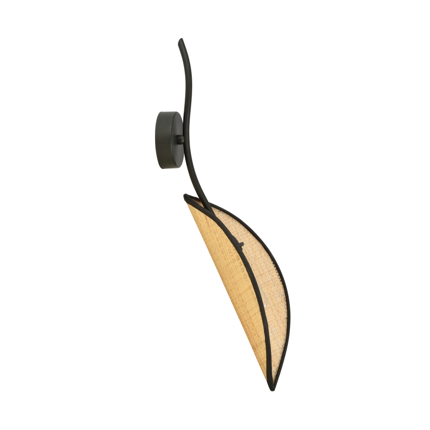 Vägglampa LOTUS 1xE14/10W/230V svart/beige