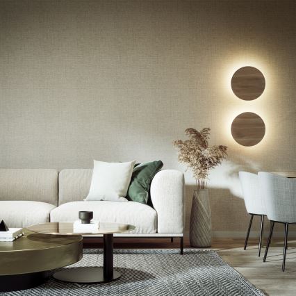 Vägglampa LUNA 4xG9/8W/230V diameter 40 cm brun