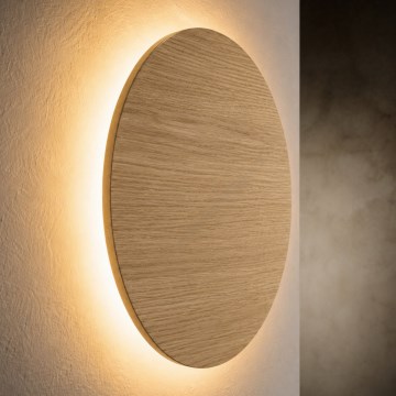 Vägglampa LUNA 4xG9/8W/230V Ø 30 cm ek