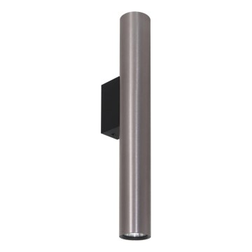 Vägglampa LUNGOMARE 2xGU10/10W/230V mattkrom