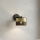 Vägglampa LUX 1xE27/15W/230V svart/guld