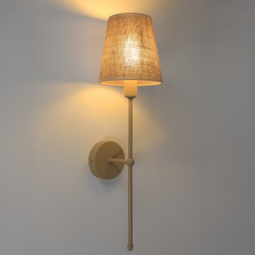 Vägglampa MADELA 1xE14/40W/230V jute/beige
