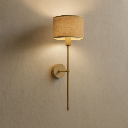 Vägglampa MADELA 1xE14/40W/230V jute/beige