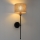 Vägglampa MADELA 1xE14/40W/230V jute/svart