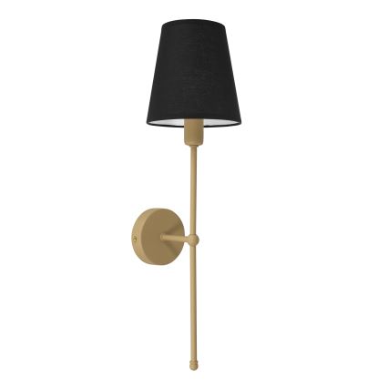 Vägglampa MADELA 1xE14/40W/230V svart/beige