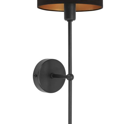 Vägglampa MADELA 1xE14/40W/230V svart