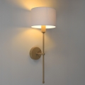 Vägglampa MADELA 1xE14/40W/230V vit/beige