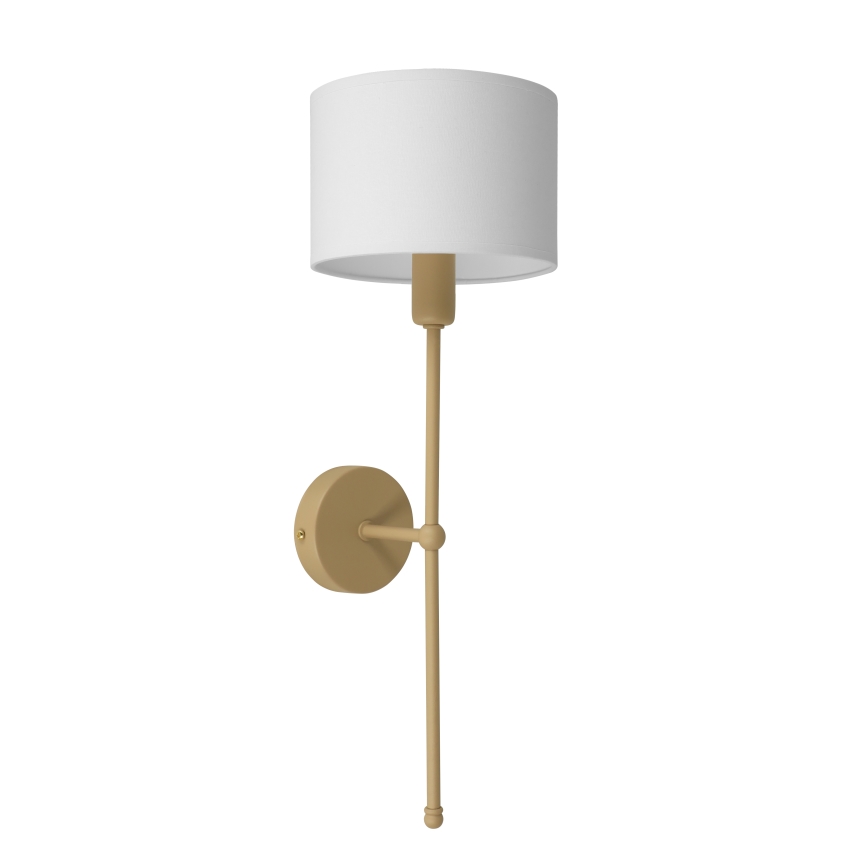 Vägglampa MADELA 1xE14/40W/230V vit/beige
