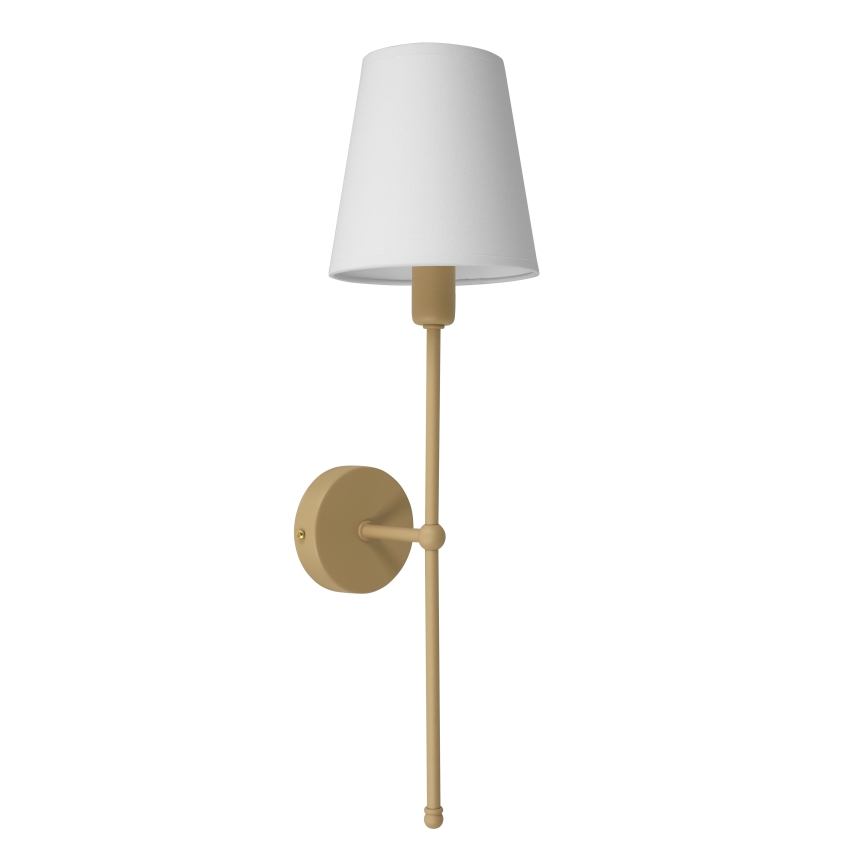 Vägglampa MADELA 1xE14/40W/230V vit/beige