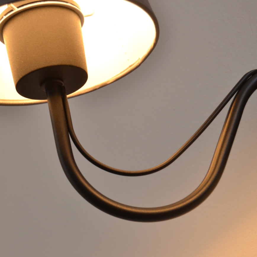 Vägglampa MALBO 2xE27/15W/230V grå/svart