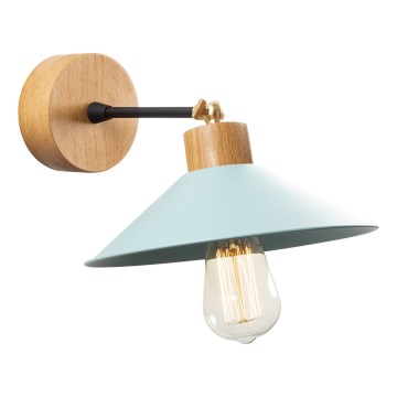 Vägglampa MANAVGAT 1xE27/40W/230V brun/blå