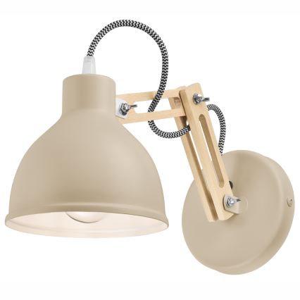 Vägglampa MARCELLO 1xE27/15W/230V beige