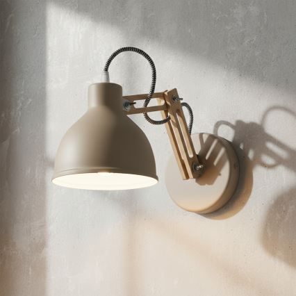 Vägglampa MARCELLO 1xE27/15W/230V beige