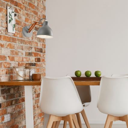 Vägglampa MARCELLO 1xE27/60W/230V bok