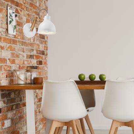 Vägglampa MARCELLO 1xE27/60W/230V bok