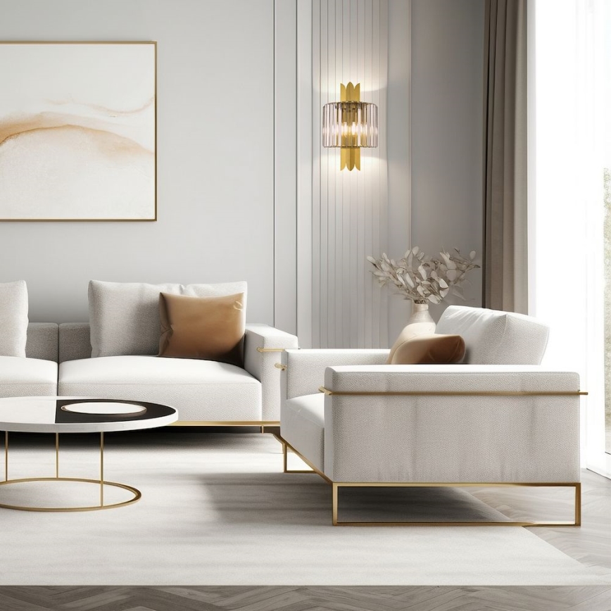 Vägglampa MARGOT 2xE14/40W/230V, guldfärgad