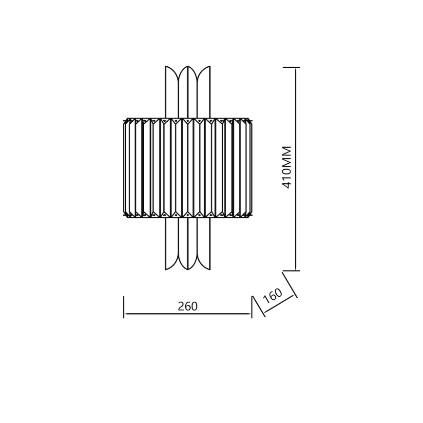 Vägglampa MARGOT 2xE14/40W/230V, guldfärgad