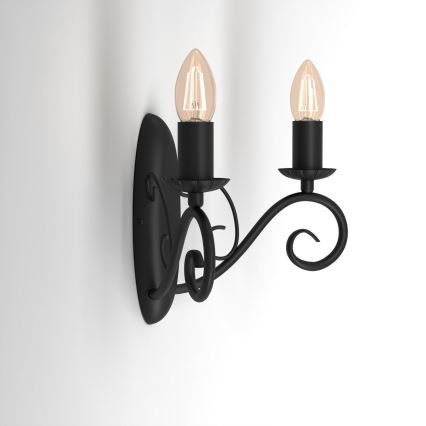 Vägglampa MAURO 2xE14/60W/230V