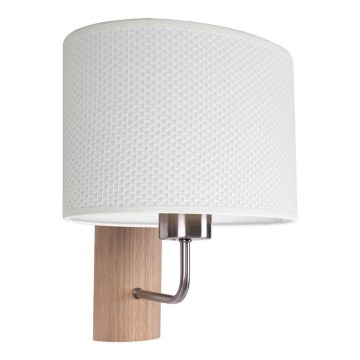 Vägglampa MERCEDES 1xE27/25W/230V vit/ek