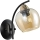 Vägglampa MERRA 1xE27/40W/230V svart/beige