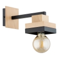 Vägglampa MIKO 1xE27/15W/230V svart/beige