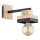 Vägglampa MIKO 1xE27/15W/230V svart/beige