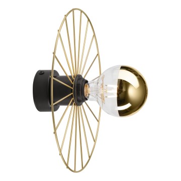 Vägglampa MONTANA 1xE27/15W/230V diameter 30 cm guld