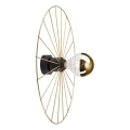 Vägglampa MONTANA 1xE27/15W/230V diameter 45 cm guld