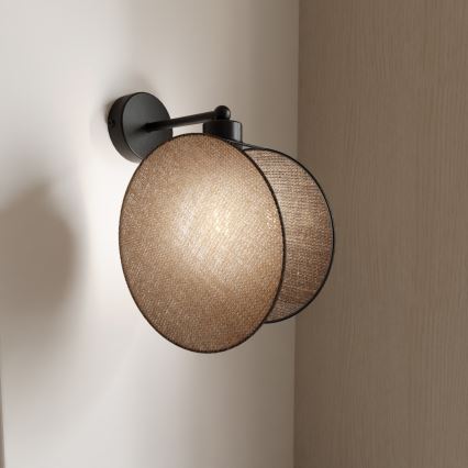 Vägglampa MOTIF 1xE14/10W/230V beige