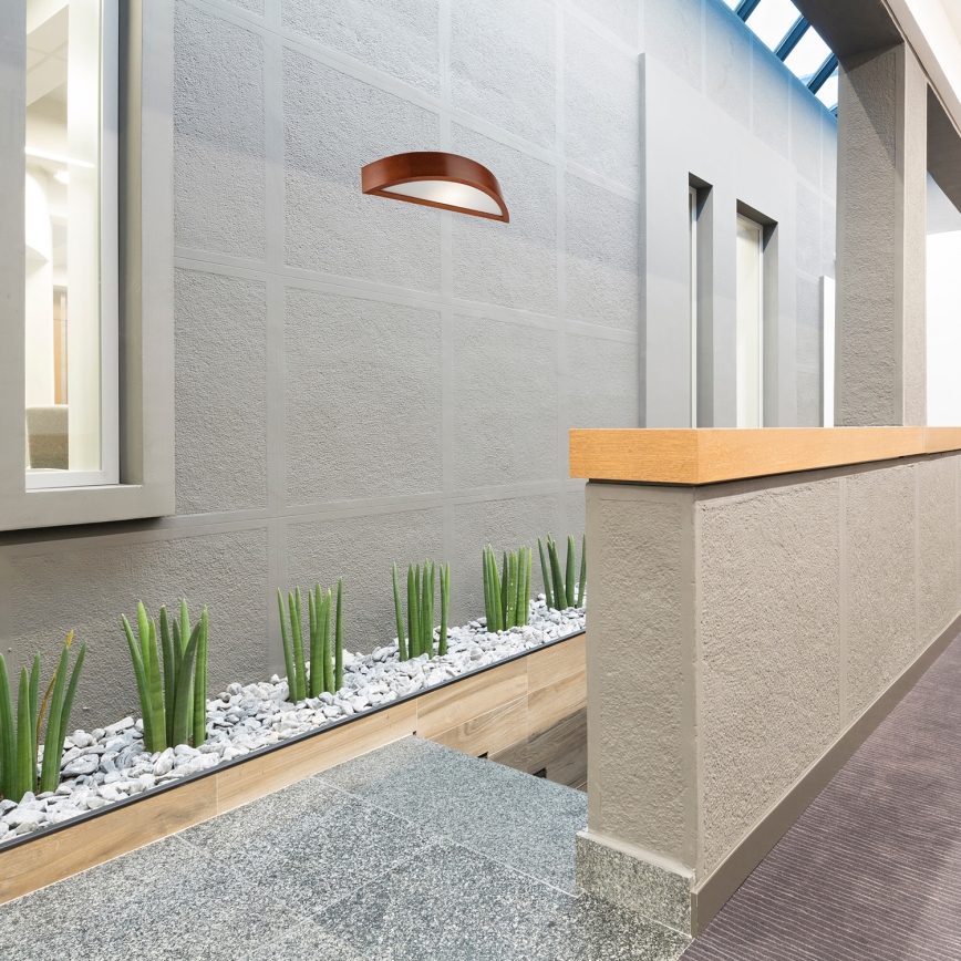 Vägglampa NATURAL 1xE27/60W/230V furu/brun