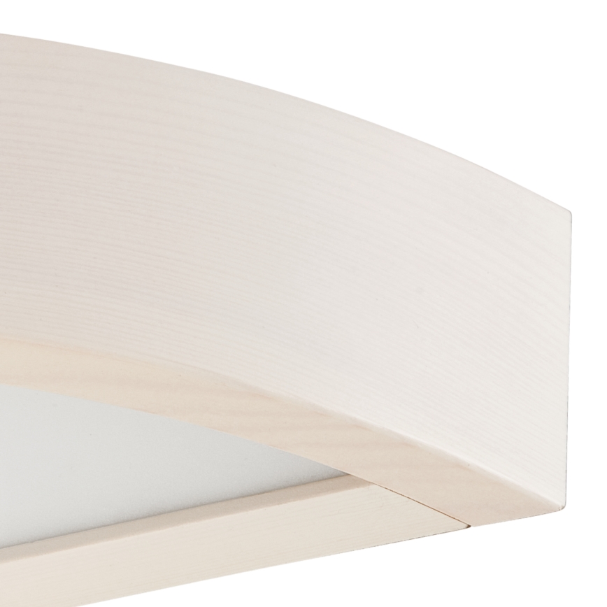 Vägglampa NATURAL 1xE27/60W/230V furu/krämfärgad