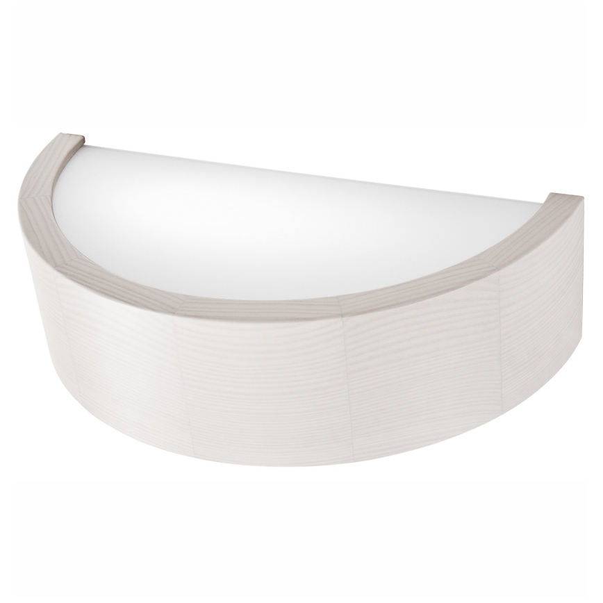 Vägglampa NATURAL 1xE27/60W/230V vit/tall