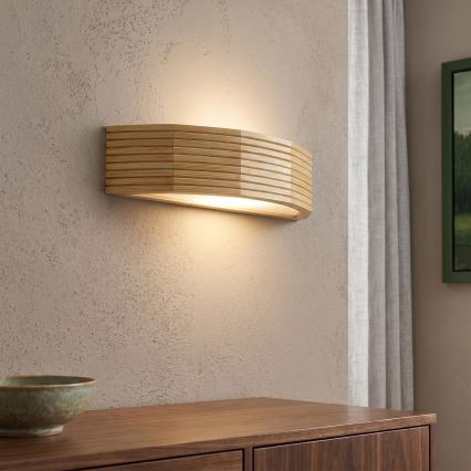 Vägglampa NATURAL MODERN 1xE27/15W/230V furu